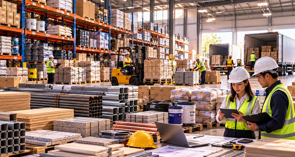 East Plum procurement and material outsourcing team coordinating supplier deliveries