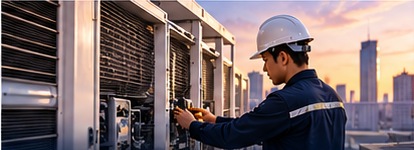 East Plum facilities operations and maintenance team servicing building systems